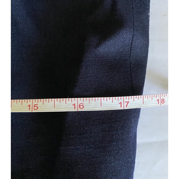 VTG Talbots Navy Wool Long Sleeve Button Front Office Blazer Jacket 10P - Picture 6 of 10